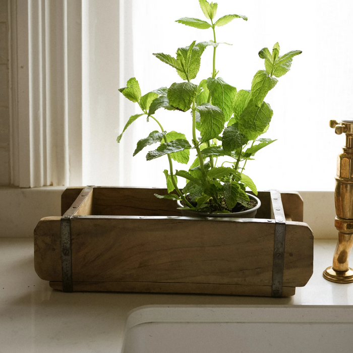 Charming and unique wooden brickmold made from Indian Wood and Iron - no two are ever the same.
