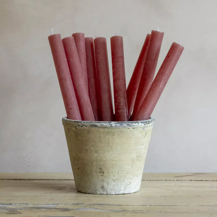 Dinner Candle Set of 3 - Vintage Blush