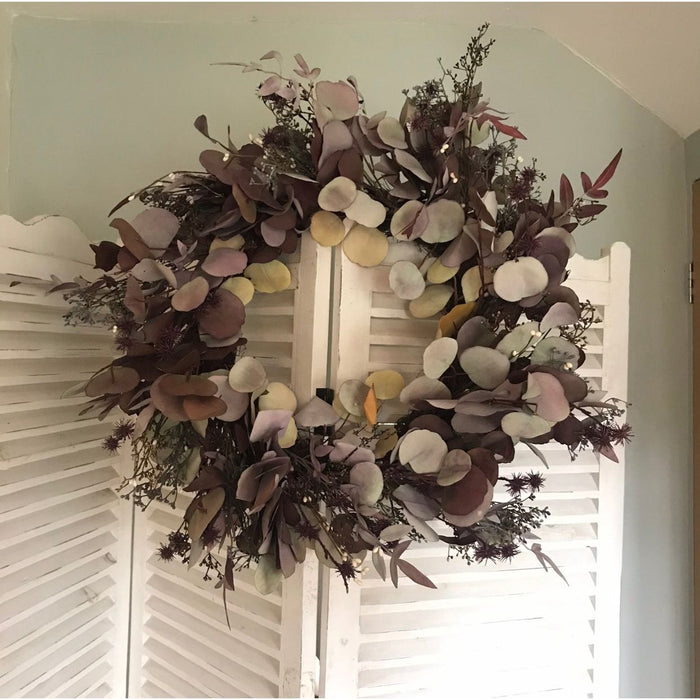 Extra Large Mauve Hues Eucalyptus Wreath - 60cm