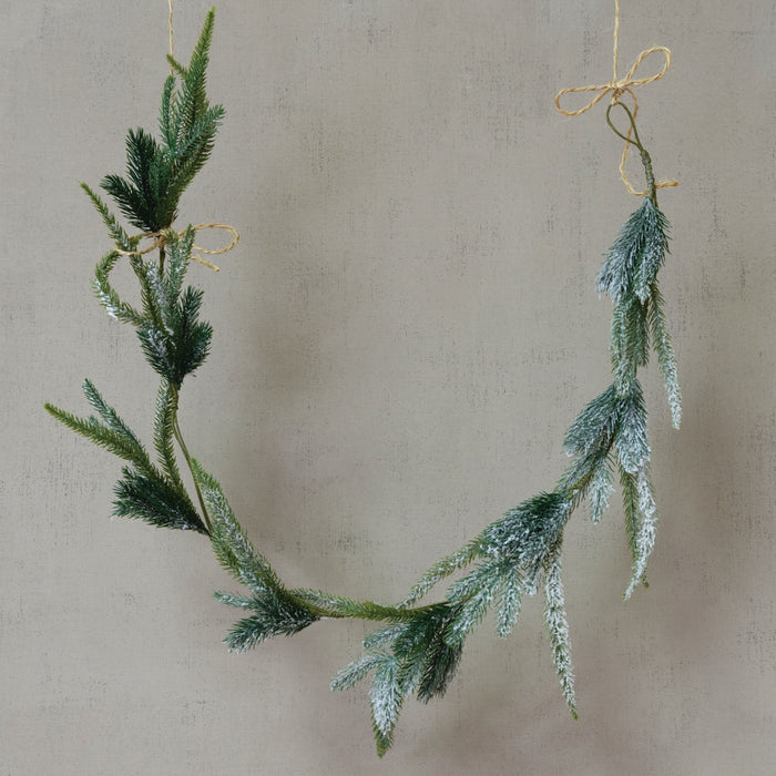 Artificial Frosted Fir Garland