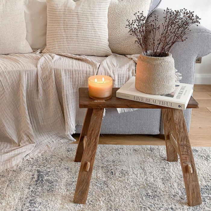 Reclaimed Wood Stool Little Cottage Loves