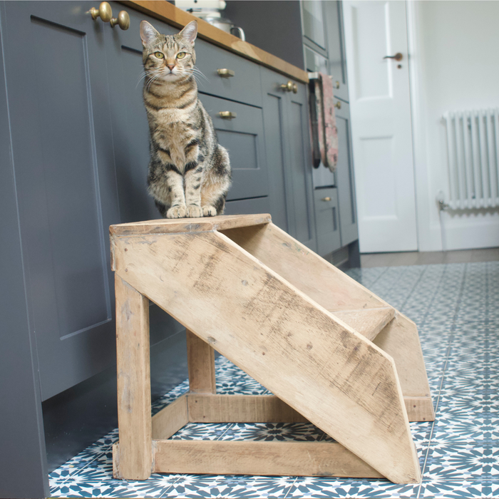 Decorative wooden step stool deals